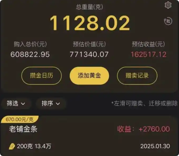 97年女生23天黄金投资狂赚11万谨慎投资